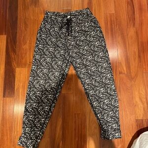 lululemon athletica Black and White Jogger Sweatpants